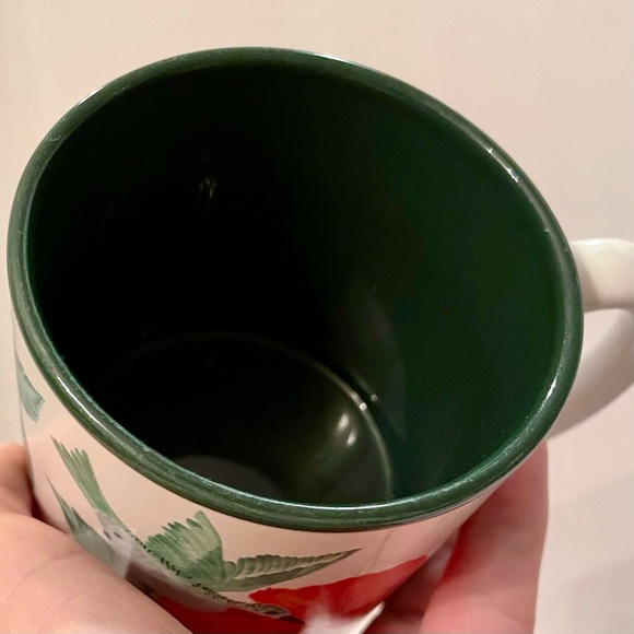 Vintage FIB Flowers Inc. Coffee Mug Jane Bowen Floral Hummingbird Hibiscus 90s - Picture 6 of 8